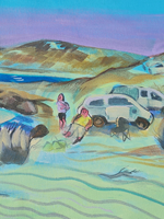 a bay on K.I (acrylic,2024)