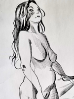 Hubbe Court (pencil, Mar 13th)