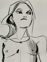 Hubbe Court Life drawing