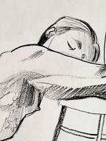 Hubbe Court Life drawing