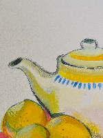 teapot still life (acrylic, 2024)